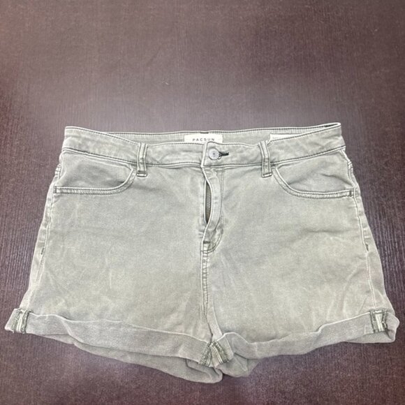 PacSun Pants - PacSun Army Green Super Stretch Shortie Shorts | Size 30